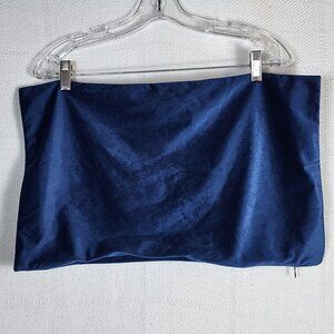 Wayimpress Electric Blue Soft Poly Velvet 12"x20” Throw Pillow Covers Set of 2